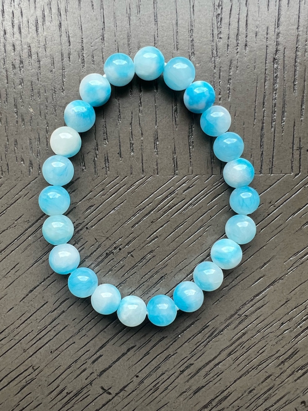 Persian jade bracelet 8mm SIZE 6.5-7’